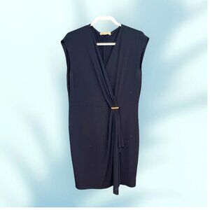 Michael Kors Navy Faux Wrap Dress Size XL